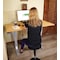 Uncaged Ergonomics RiseUpElectricStandingDesk60X30"BambooDesktopSitStandOffice, Rugb RUGB - alternate 5